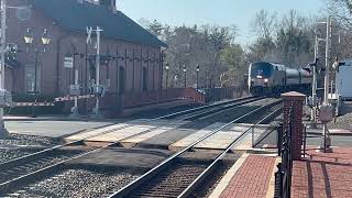 Amtrak train gives shave and a haircut horn show