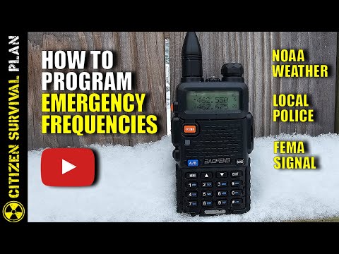 How to Program Emergency Frequencies into your Ham Radio: NOAA, FEMA, Local Police