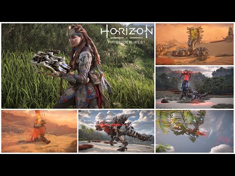 Horizon Forbidden West | Aloy + Boltblaster vs. Big Machines | PS5 | Hard