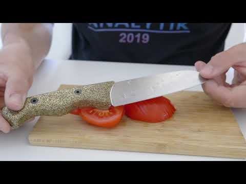 Machinig a cooking knife on a Kern Micro HD and Micro Vario