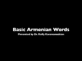 Basic Armenian words.