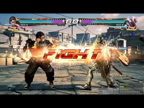 Tekken 7 superhwoarang (hwaorang) vs eyemusician (yoshimitsu) 철권7 초화랑 (화랑) vs 아이뮤지션 (요시미츠)
