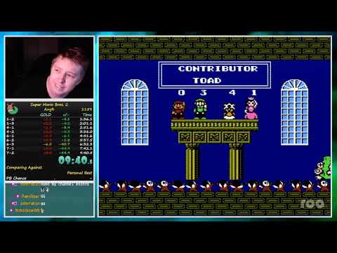 Super Mario Bros 2 USA -- any% 9:40 (Nintendo NES speedrun)
