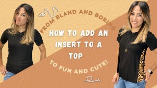 How To Add An Insert To A Top To Make It Bigger! Easy Sewing Tutorial!