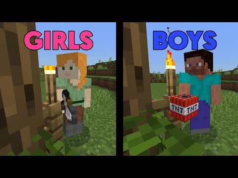 Minecraft How Girl vs Boy Grief😅 - OpenZane