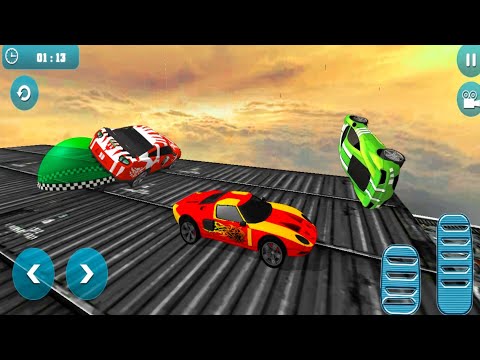 Red Car Driving - Impossible Car Stunts Trucks 3D - Android ios Gameplay