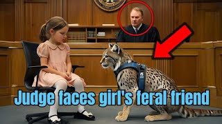 Little Girl Gives a Secret Signal—The Judge Halts Court as Her Bobcat Instantly Reacts!