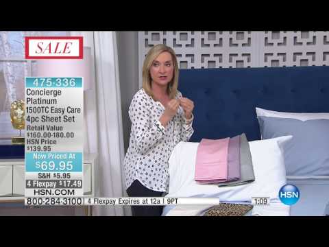 HSN | Concierge Collection Bedding 02.20.2017 - 01 AM