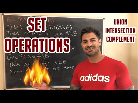 Set Operations & Proofs Involving Sets