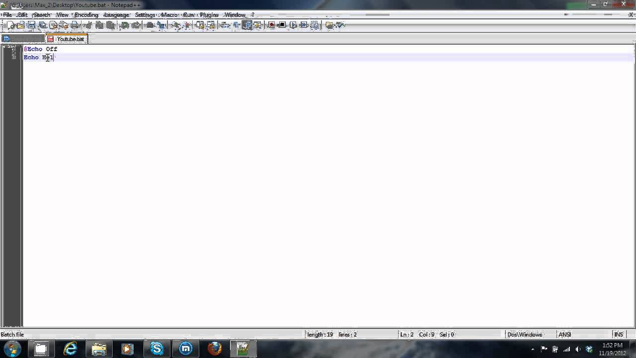 Batch @Echo Off? Ep. 1