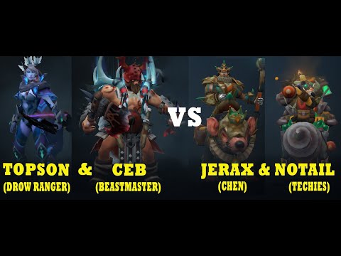 When OG meet each other in PUBS Topson & Ceb vs Jerax & Notail - Dota 2 7.20