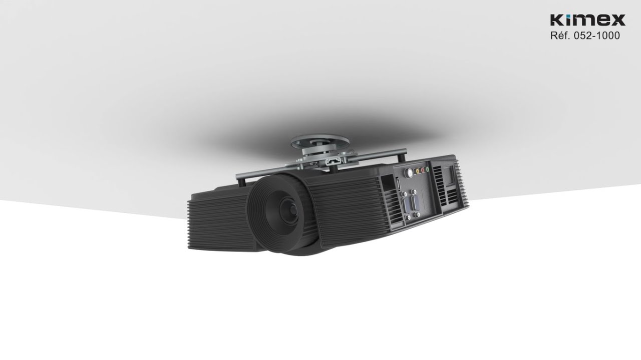 Support plafond vidéoprojecteur, Hauteur 6cm, Diamètre 16-33cm - Réf : 052-1000