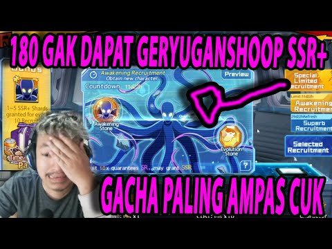 🔥🔥GACHA CORE BARU!! 180BT UNTUK GERYUGANSHOOP SSR+ TAPI GAK DAPAT ? - ONE PUNCH MAN:The Strongest