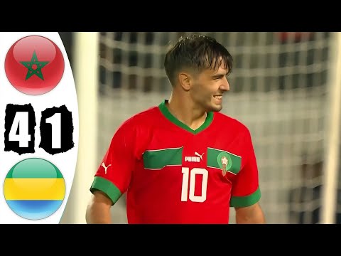 Morocco vs Gabon 4-1 - All Goals & Highlights - 2024