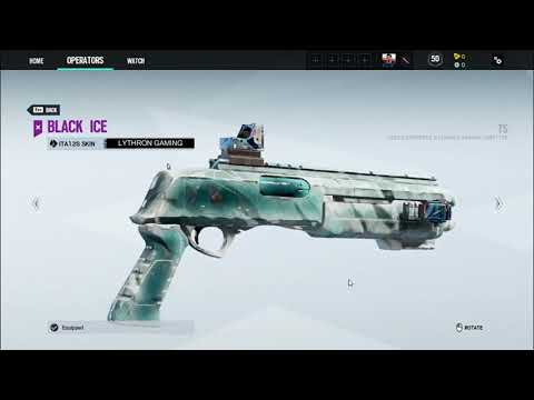 *NEW* Black Ice Weapon Skins for ALL WEAPONS Showcase- Rainbow Six Operation Crystal Guard