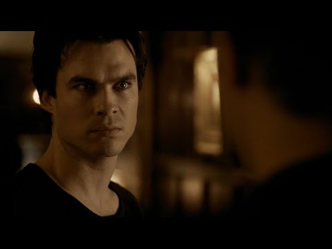 TVD 2x21 - Damon tells John that he fed Elena his blood and Klaus took her for the sacrifice | HD