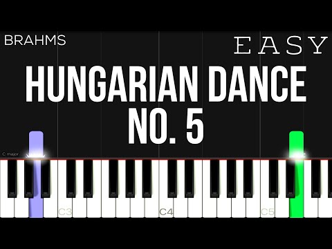 Brahms - Hungarian Dance No. 5 | EASY Piano Tutorial