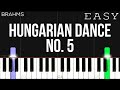 Brahms - Hungarian Dance No. 5 | EASY Piano Tutorial