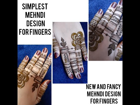 fancy fingers mehndi design | simple mehndi |attractive fingers designs | new designs for fingers |l