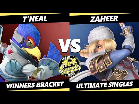 4o4 Smash Night 60 - T'Neal (Falco, Mii Brawler) Vs. Zaheer (Sheik) SSBU Ultimate Tournament