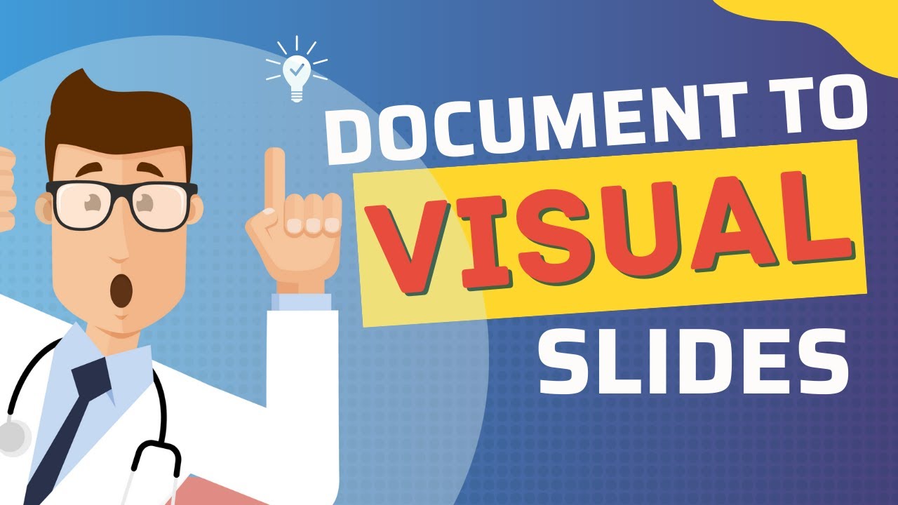 How to convert a Boring document into Visual PowerPoint slides [Medical Slide Example]