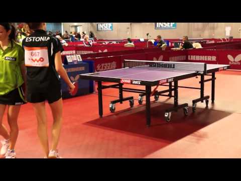 Liebherr WTTC Paris 2013 PETROVA Valeria (EST) PASKAUSKIENE Ruta (LTU) 1-4