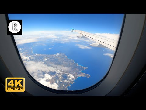 Airplane Cabin Flight Sounds 4K - recorded with GoPro