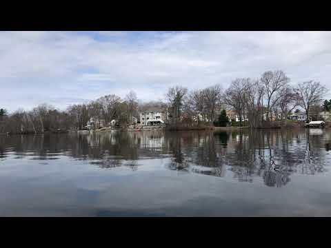 Kayaking Flint Pond Shrewsbury Massachusetts