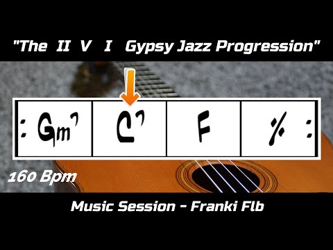 F Major 2 5 1 Gypsy Jazz Manouche Backing Track n°04 - Play Along Guitar