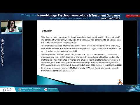 Ntre V. - Parental Burden and Needs in Greek Families of Children with Autism Spectrum Disorder