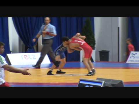 Eldaniz Azizli (Azerbaijan) dec. Max Nowry (USA) in 50 kg semifinals at Junior Worlds in Greco-Roman