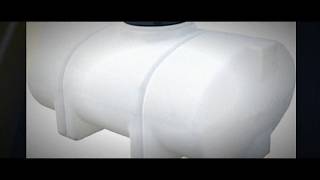335 Gallon Horizontal Elliptical Leg Tank in White - Norwesco 42339 Specs, Dimensions & Weight