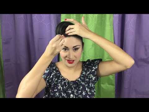 Easy Pin Up hairstyle done on freshly washed hair!