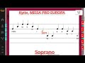 Kyrie MISSA PRO EUROPA Jacques Berthier Soprano