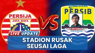 Stadion Patriot Candrabhaga pasca Laga Persija Vs Persib, Pagar Tribun dan Puluhan Kursi Jadi Rusak