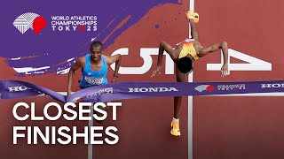 You will not believe how close these finishes got 👀 | World Athletics Championships Tokyo 25