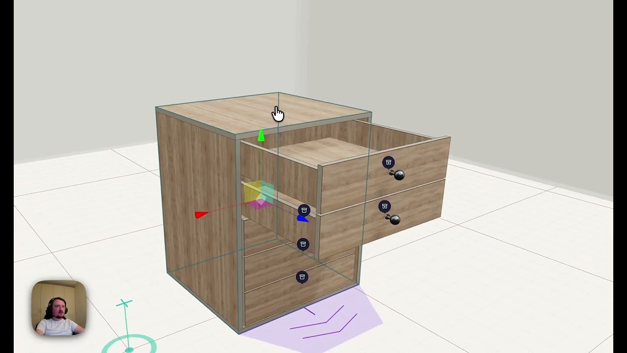 Thumbnail for 3D furniture handles, legs and sloped room creator