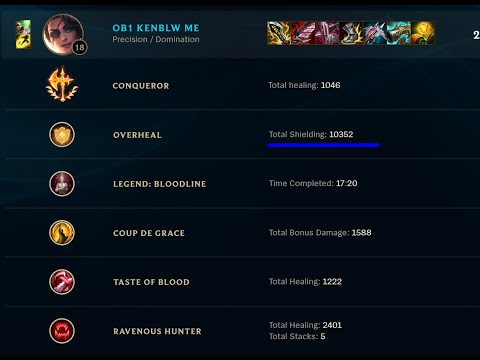 Bloodthirster + Overheal = Unkillable