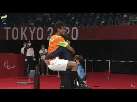 Pramod wins Gold Medal against BETHELL Daniel (GBR) in Men's Singles SL3 Finals ParaBadminton