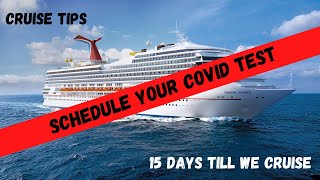 Cruise Tips - Schedule Your COVID-19 Pre Cruise Test