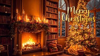 Christmas Ambience Music Fireplace 🎄 Relaxing Christmas Music For Stress Relief 🎁 Christmas Music