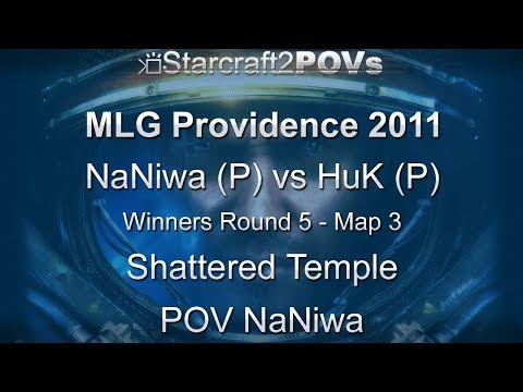 SC2 WoL - MLG Providence 2011 - NaNiwa vs HuK - WR5 - Map 3 - Shattered Temple - NaNiwa