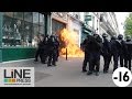 Très violente manifestation. Guérilla urbaine / Paris - France 01 Mai 2017