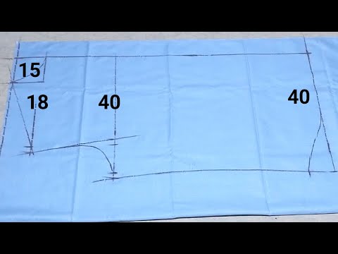 40 chest size shirt cutting easy way/how to cut gents shirt/men's shirt cutting in hindi