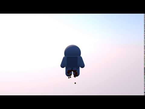 Spaceman Jetpack Animation