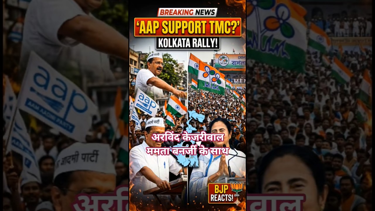 Kejriwal in Bengal 🔥 TMC Support | WB Election 2026 Big Twist 😳 #shortsfeed #news #shorts