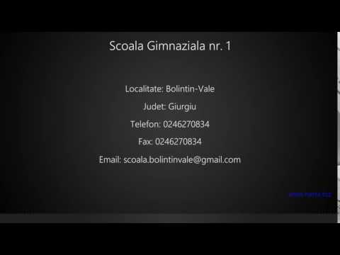 Scoala Gimnaziala nr. 1 Bolintin-Vale