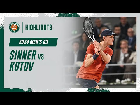 Sinner vs Kotov Round 3 Highlights | Roland-Garros 2024