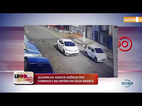 BANDIDOS ASSALTAM AGíŠNCIA DOS CORREIOS E FAZEM REFÉNS EM íGUA BRANCA