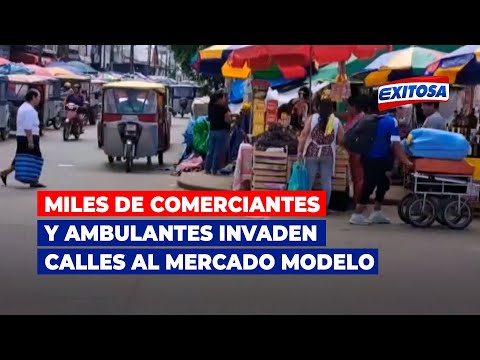 🔴🔵Puerto Maldonado: Miles de comerciantes y ambulantes invaden calles cercanas al Mercado Modelo